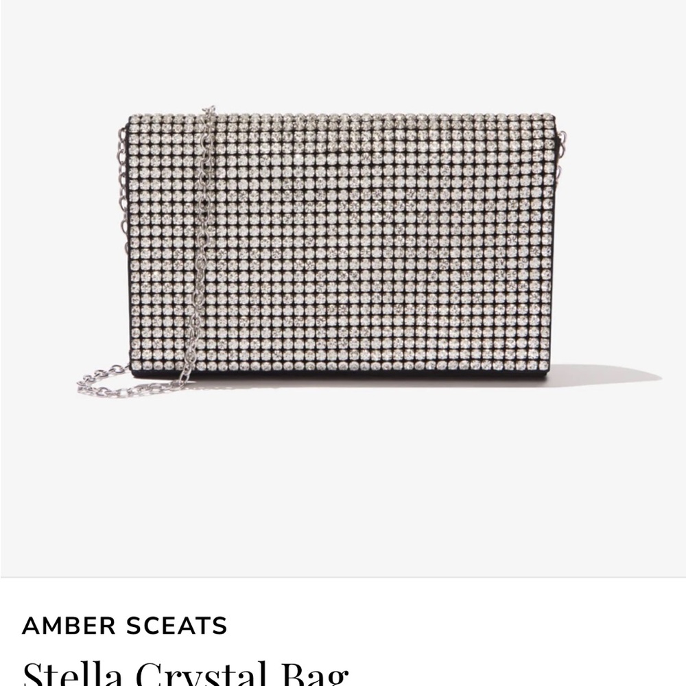 Black and Silver Rhinestone Clutch